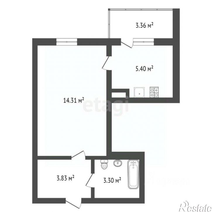 1-комн квартира Ростовская улица, 67,  д. 67