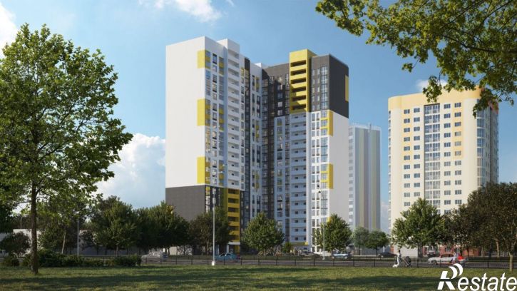 1-комн квартира в новом доме улица Рокоссовского, 47,  д. 47