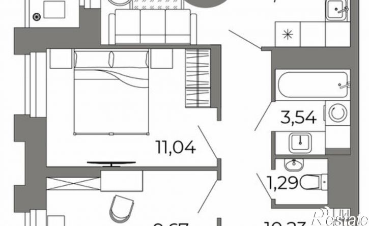 2-комн квартира в новом доме ул Кривошеина, 13/14,  д. 13/14