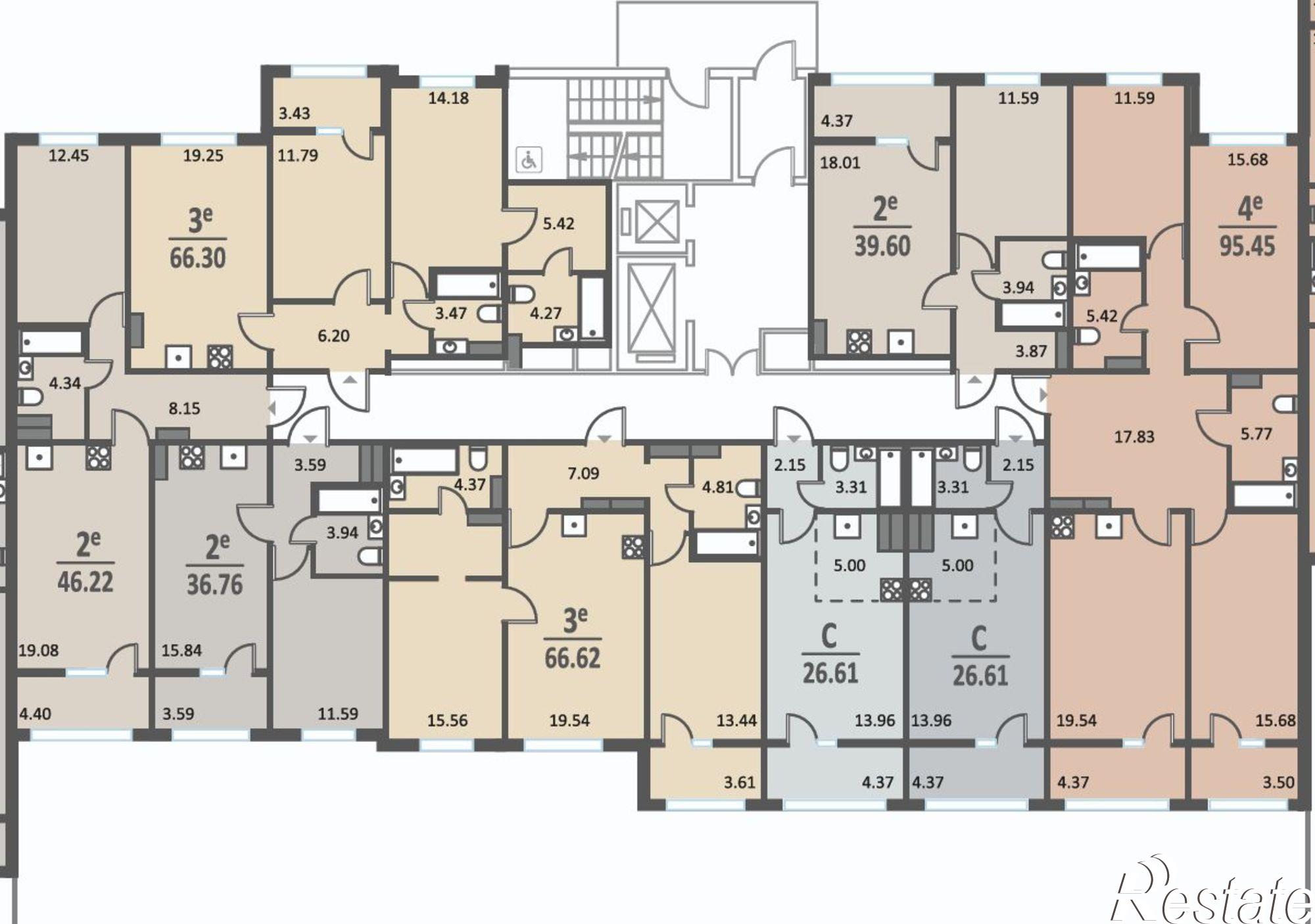 Купить квартиру за 9 911 850 рублей на Краснознамённая улица, 72