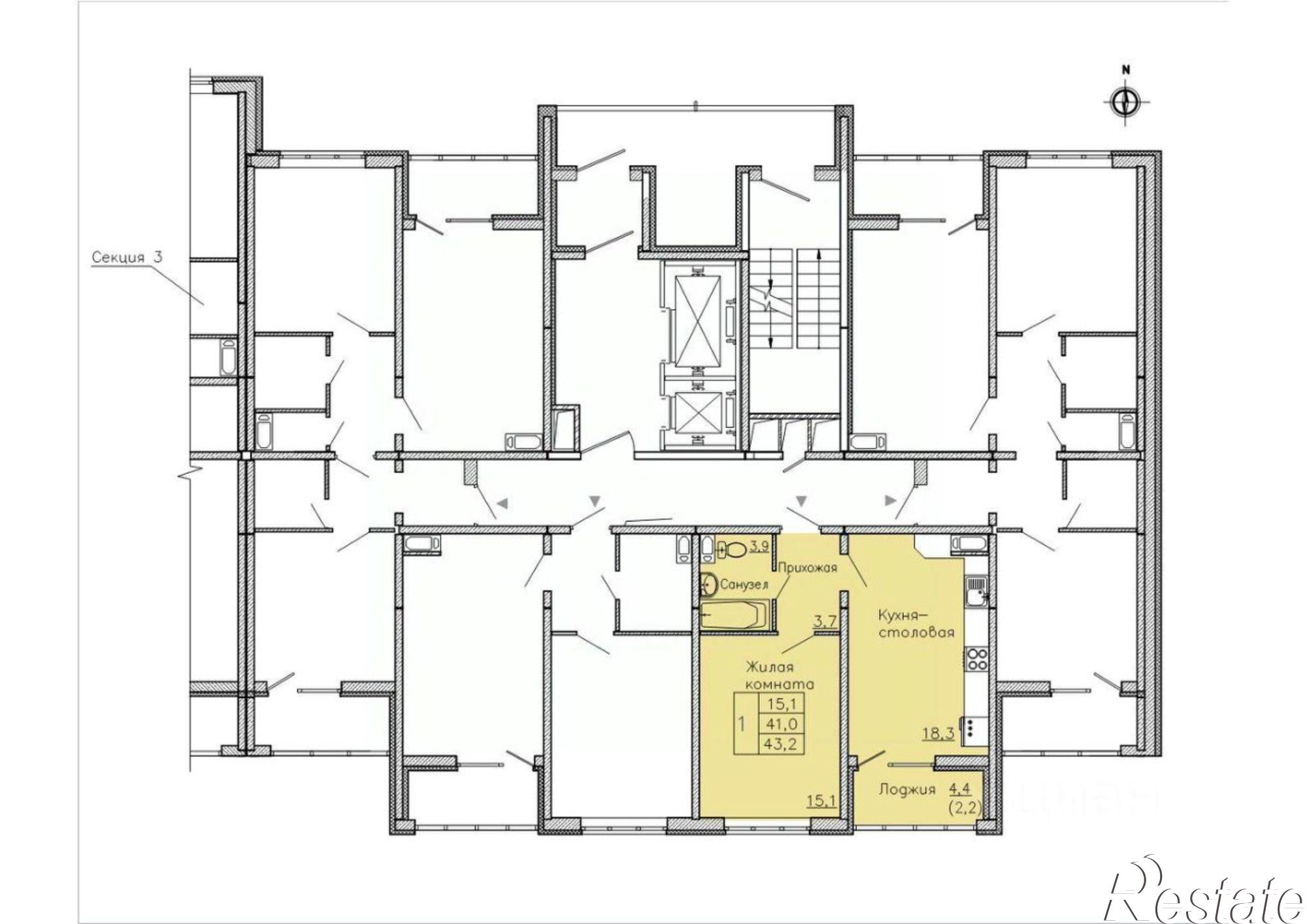Купить квартиру за 4 108 580 рублей на улица Фёдора Тютчева, 105