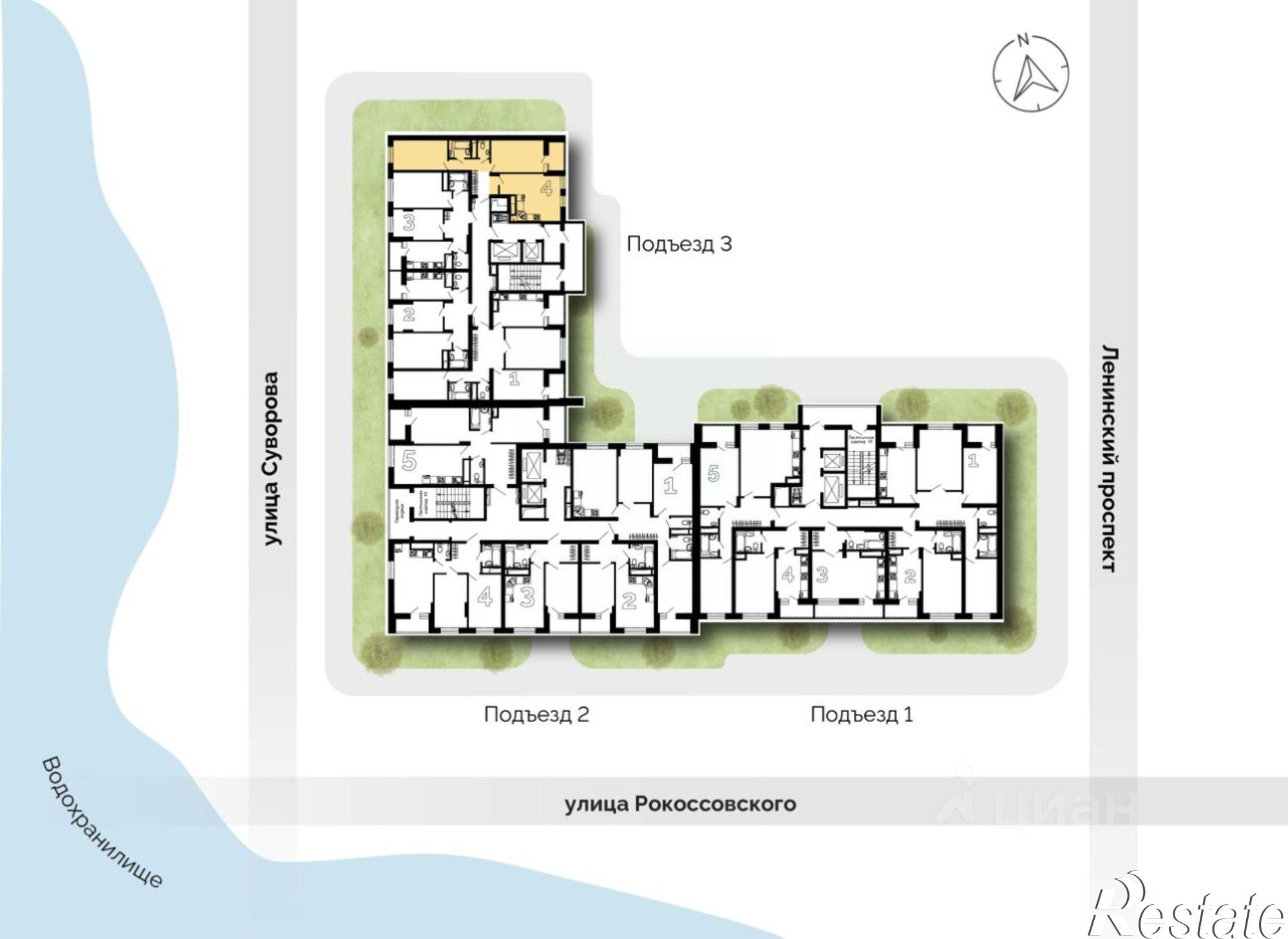 Купить квартиру за 7 626 510 рублей на ул Рокоссовского, 53