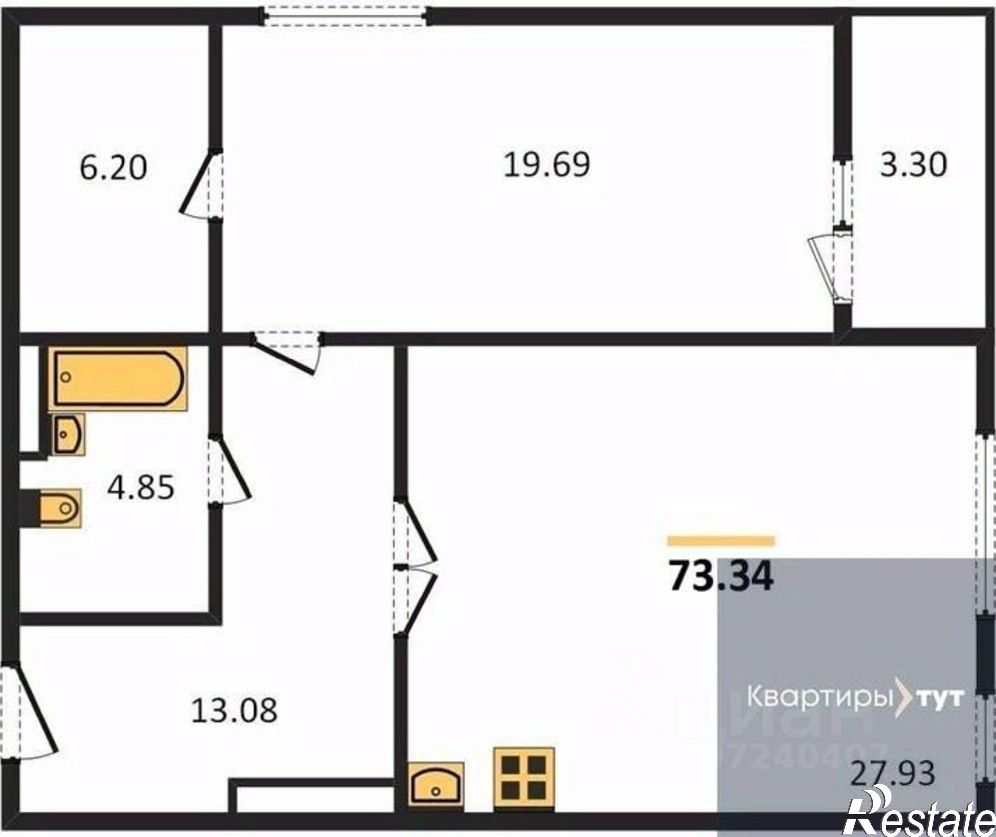 Купить квартиру за 10 426 800 рублей на Московский проспект, 132