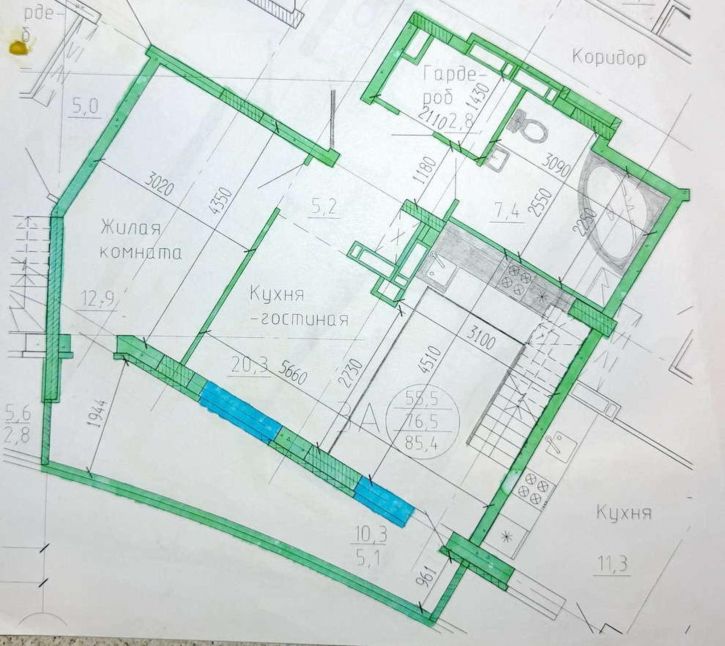 3-комн квартира Московский проспект, 19