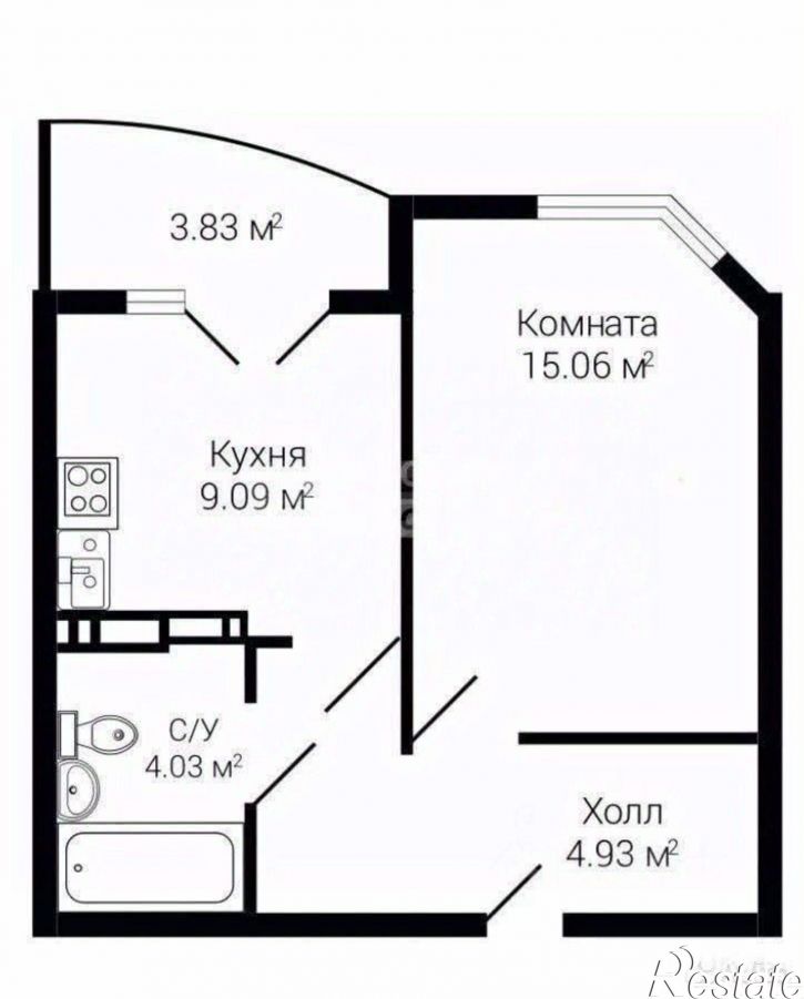 1-комн квартира Острогожская улица, 170/10,  д. 170/10
