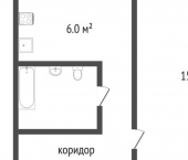 1-комн, 31кв м, этаж 2/5 улица Куколкина, 14