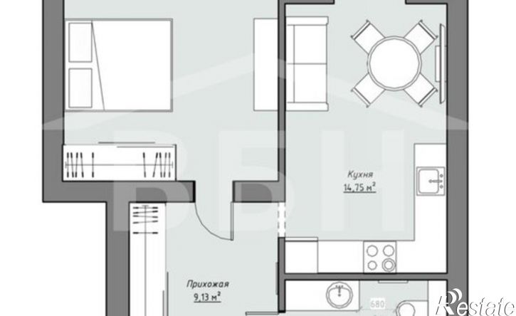 1-комн квартира улица Тимирязева, 23А,  д. 23А