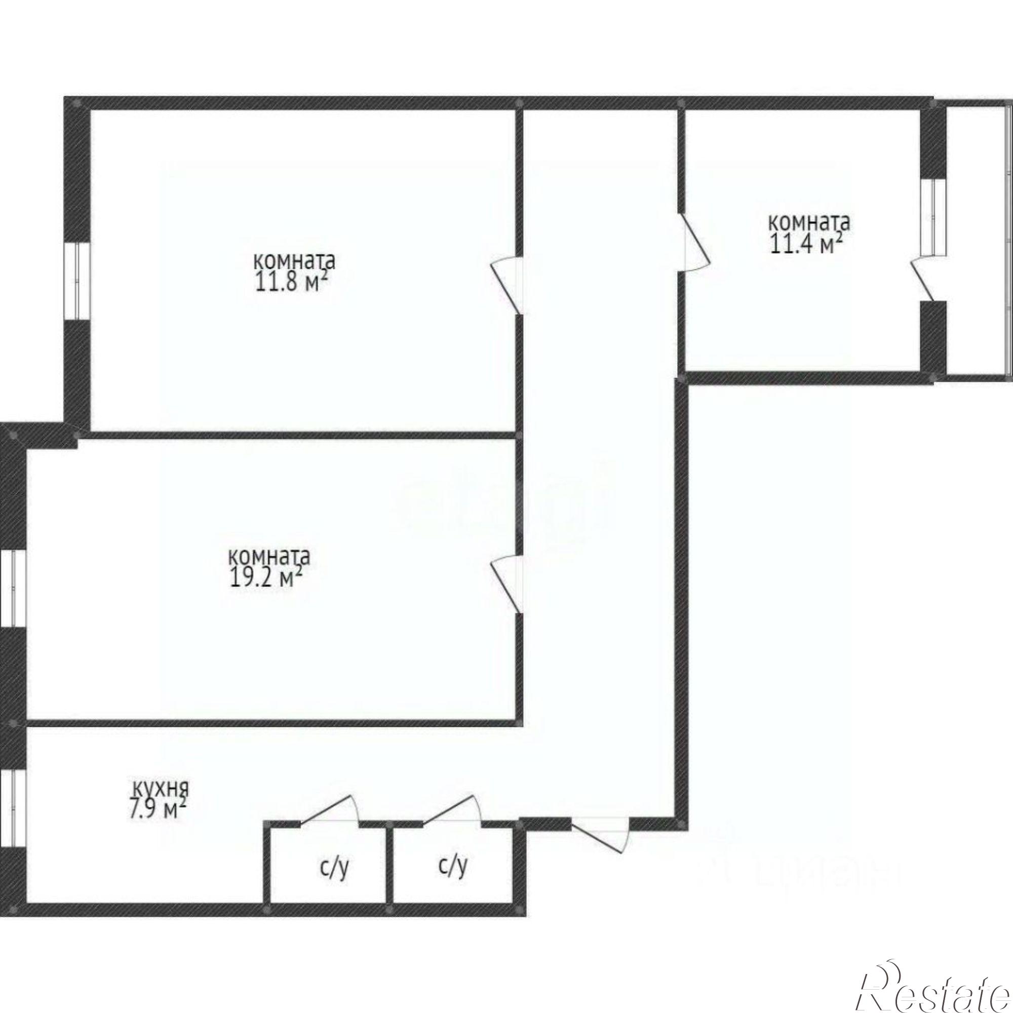 Купить квартиру за 5 900 000 рублей на Транспортная улица, 83