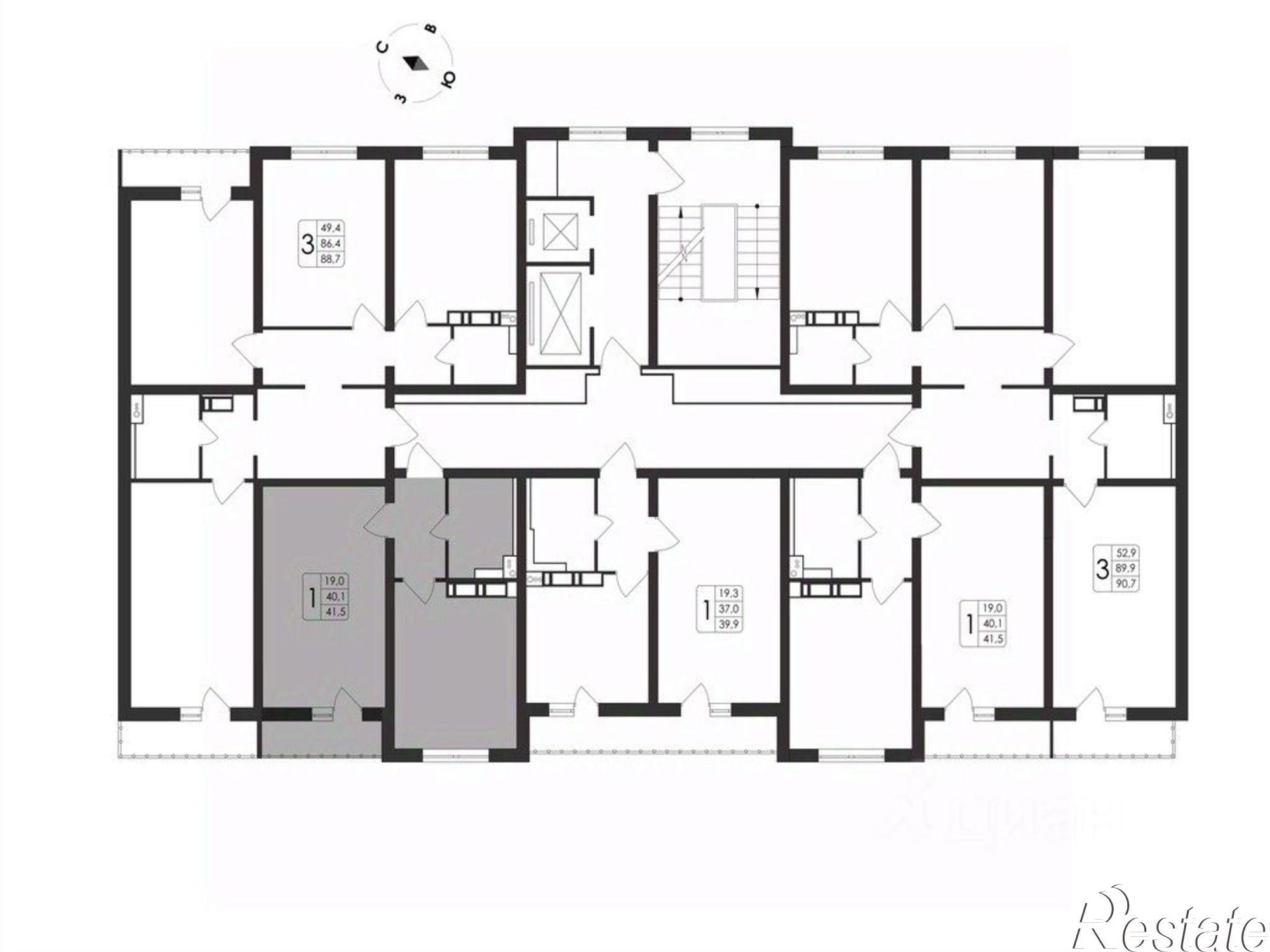Купить квартиру за 5 592 440 рублей на проспект Патриотов, поз. 1