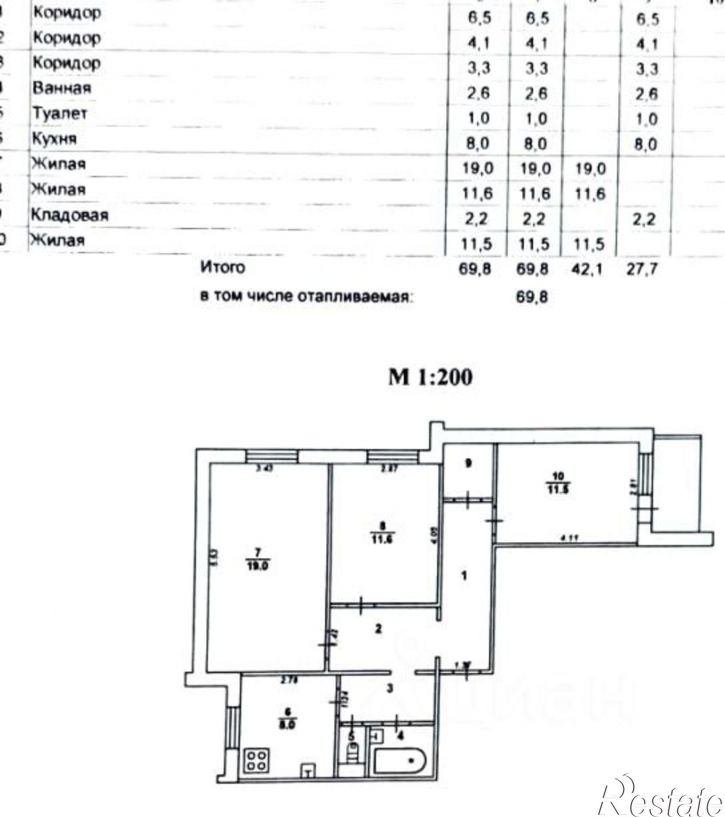 3-комн квартира Тепличная улица, 6Г,  д. 6Г