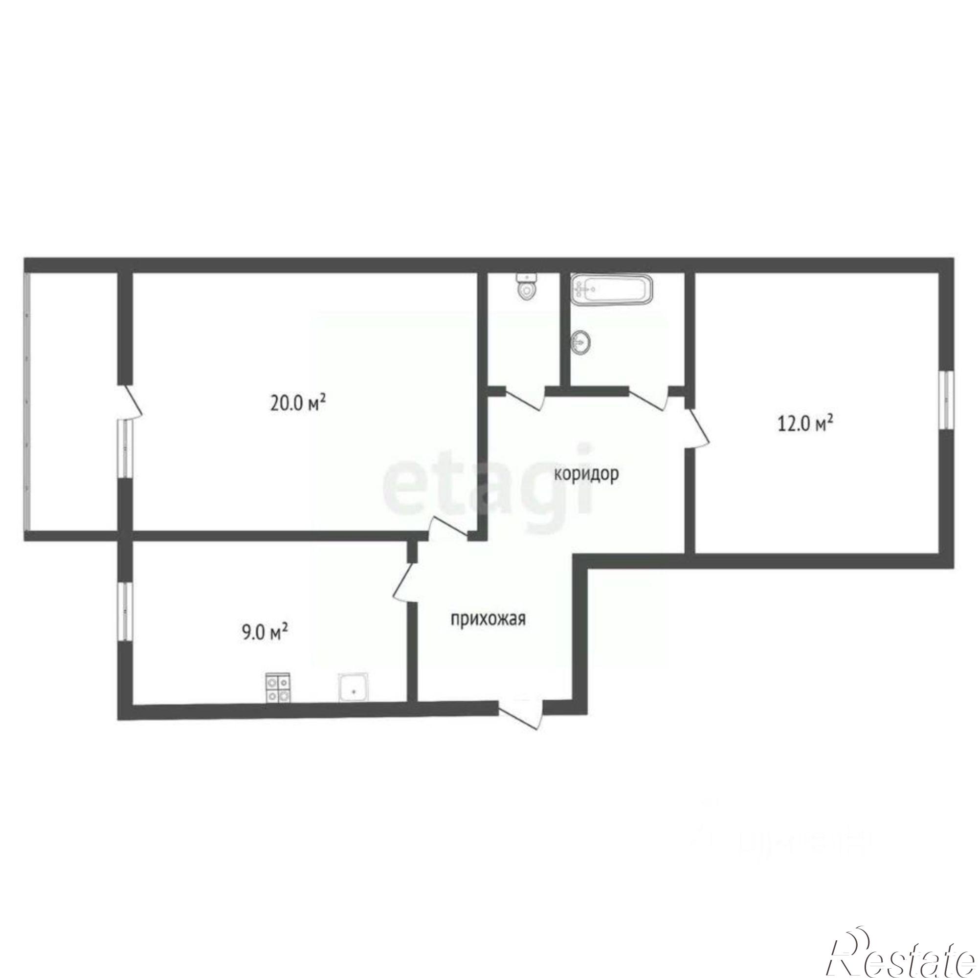 Купить квартиру за 5 400 000 рублей на Ростовская улица, 26А