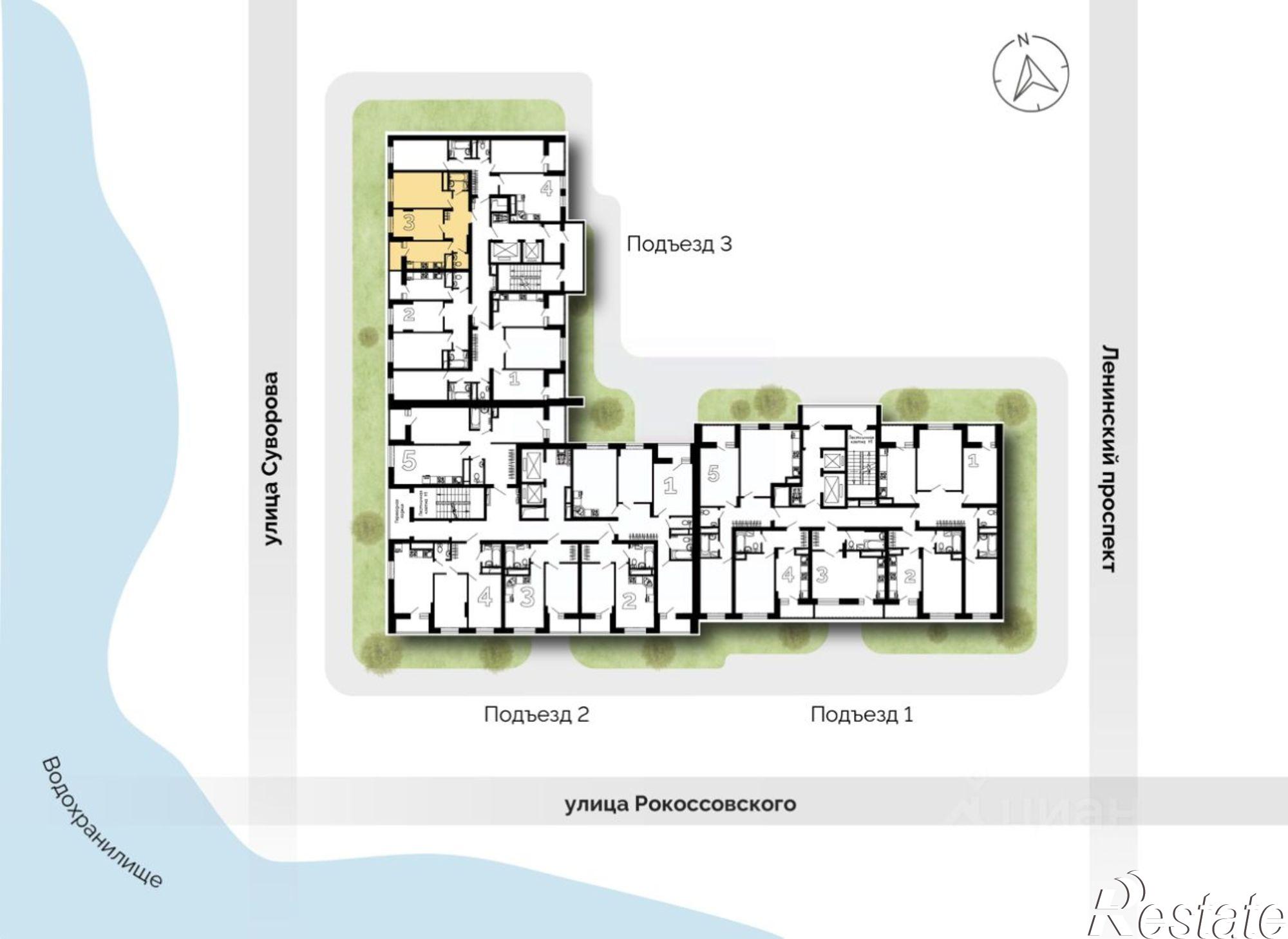 Купить квартиру за 6 681 400 рублей на улица Рокоссовского, 47