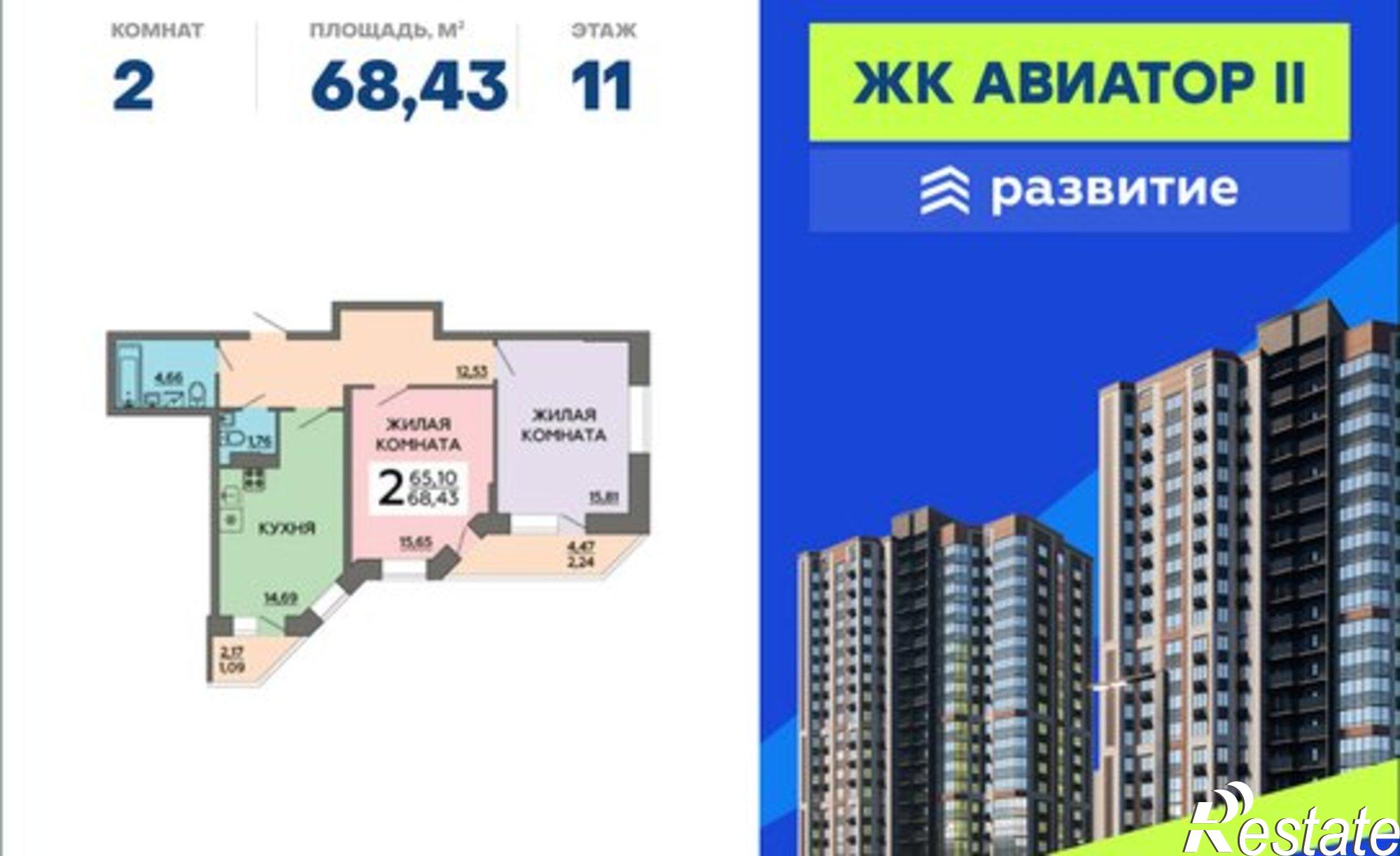 Купить квартиру за 6 836 160 рублей на ул Ростовская, 73д