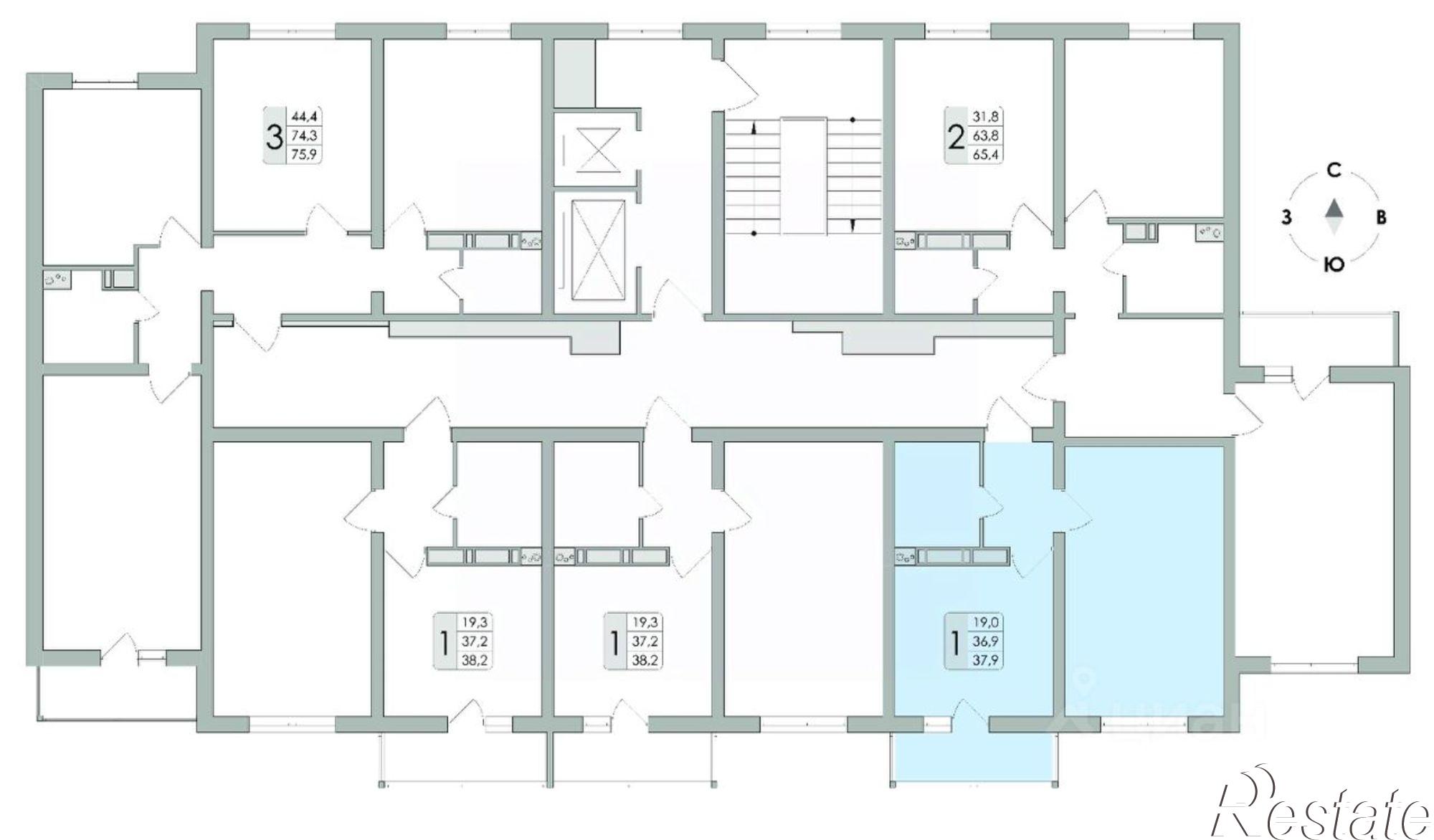 Купить квартиру за 3 968 130 рублей на улица Шидловского, 28