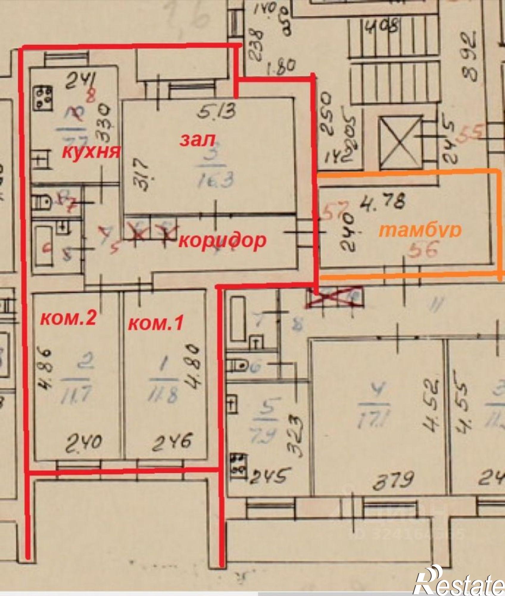 Купить квартиру за 6 500 000 рублей на улица Олеко Дундича, 23