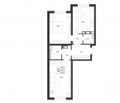 2-комн, 66 кв м, этаж 1/18 улица Загоровского, 5/3