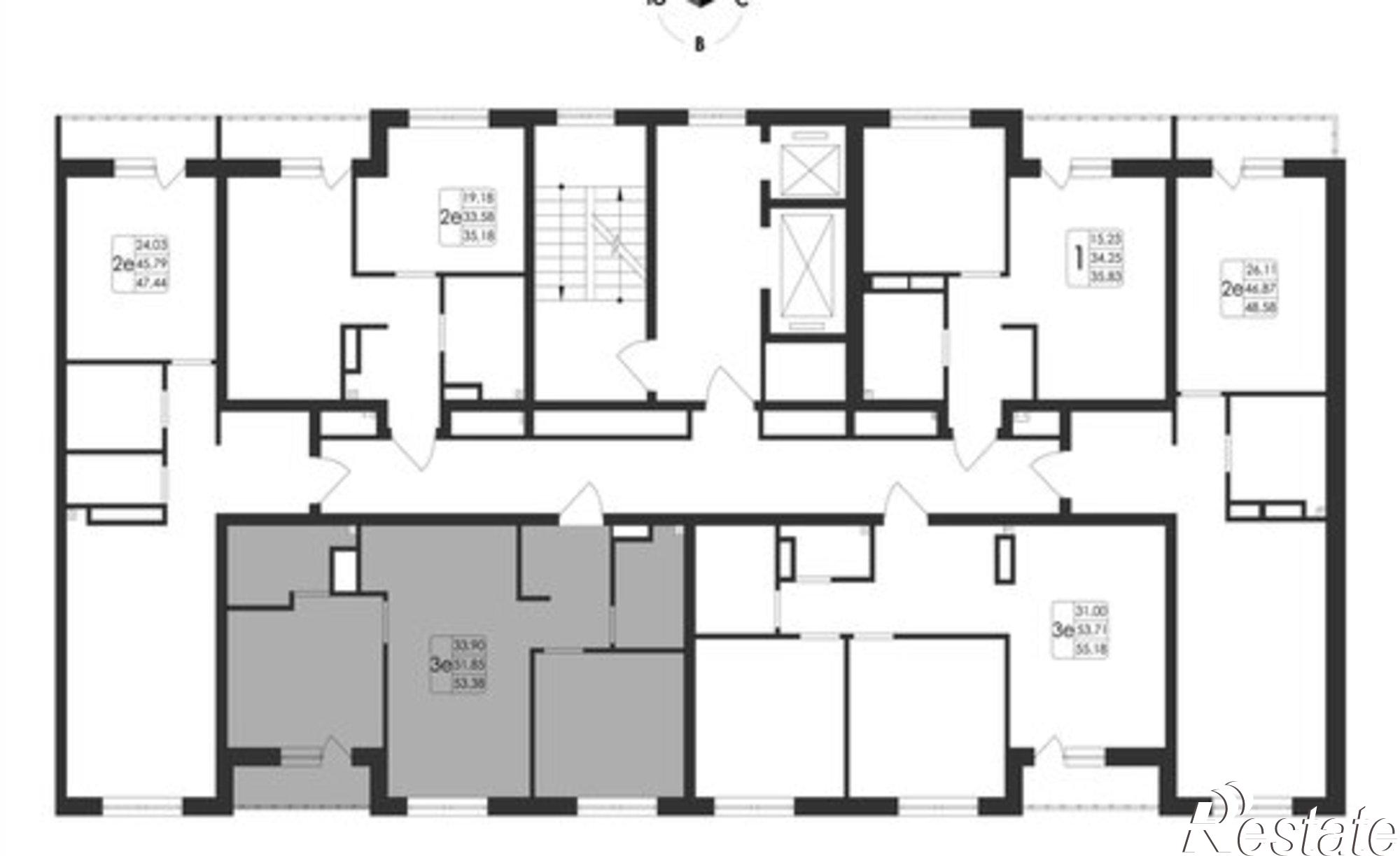 Купить квартиру за 8 427 740 рублей на ул Ключевая, 1В