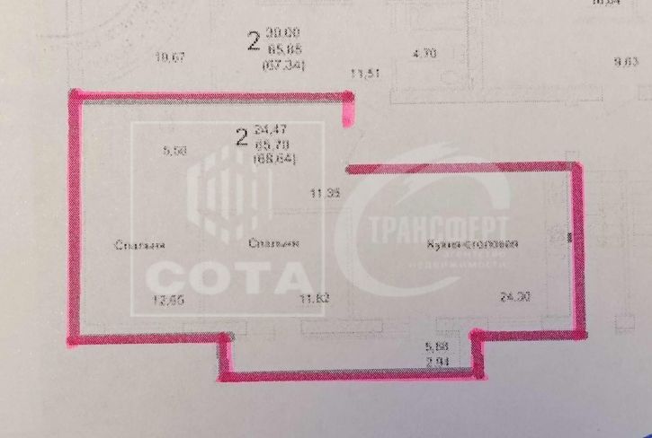 2-комн квартира Генерала Круковского улица, 1