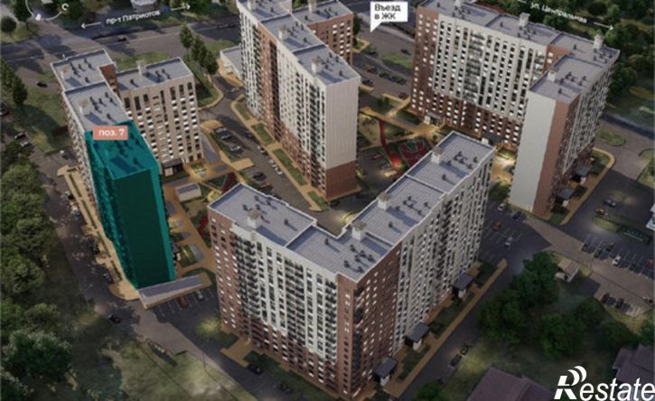 2-комн квартира в новом доме ул Ключевая, 1В,  д. 1В