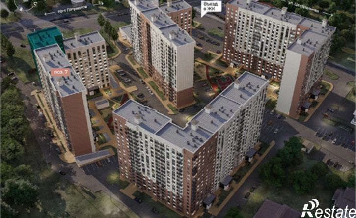 1-комн квартира в новом доме ул Ключевая, 1В,  д. 1В