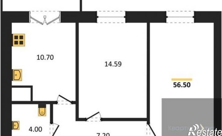 2-комн квартира ул Путилина, 1Т,  д. 1Т