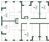 1-комн, 35 кв м, этаж 9/13 бульвар Содружества, 6