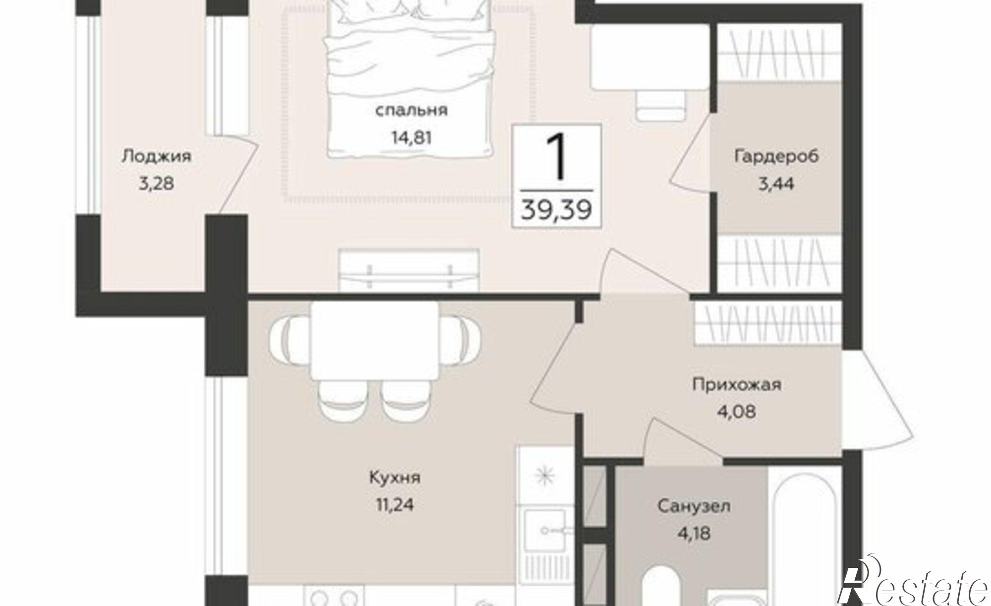 Купить квартиру за 7 759 830 рублей на набережная Массалитинова, 1/1