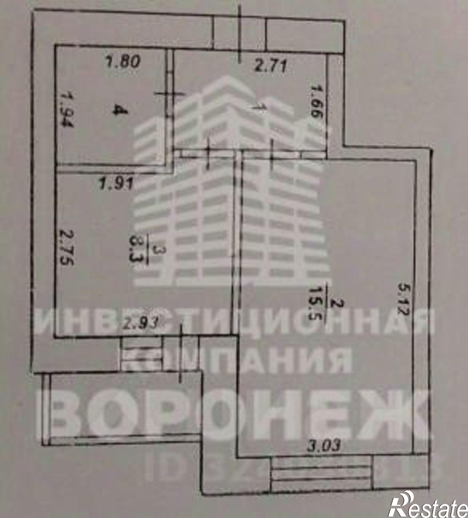 Купить квартиру за 2 950 000 рублей на ул Федора Тютчева, 99