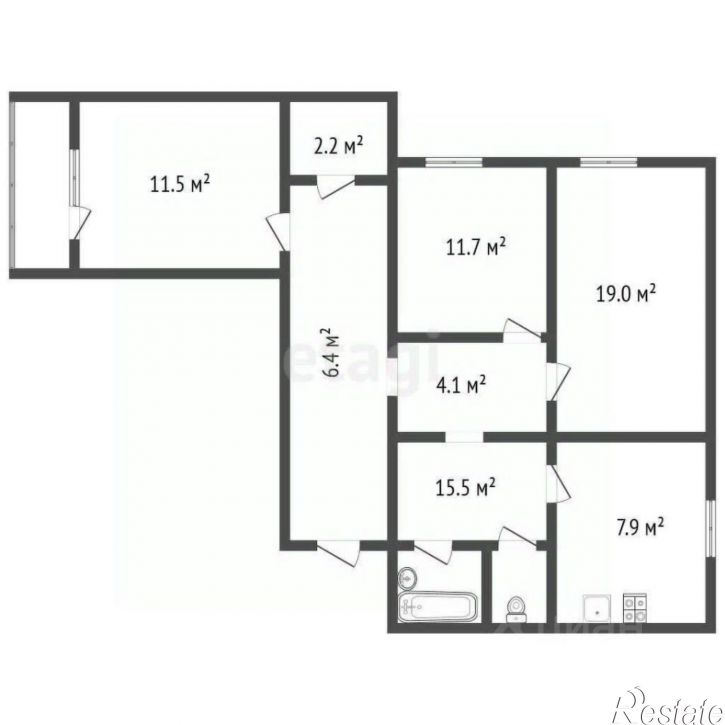 3-комн квартира Путиловская улица, 9А,  д. 9А