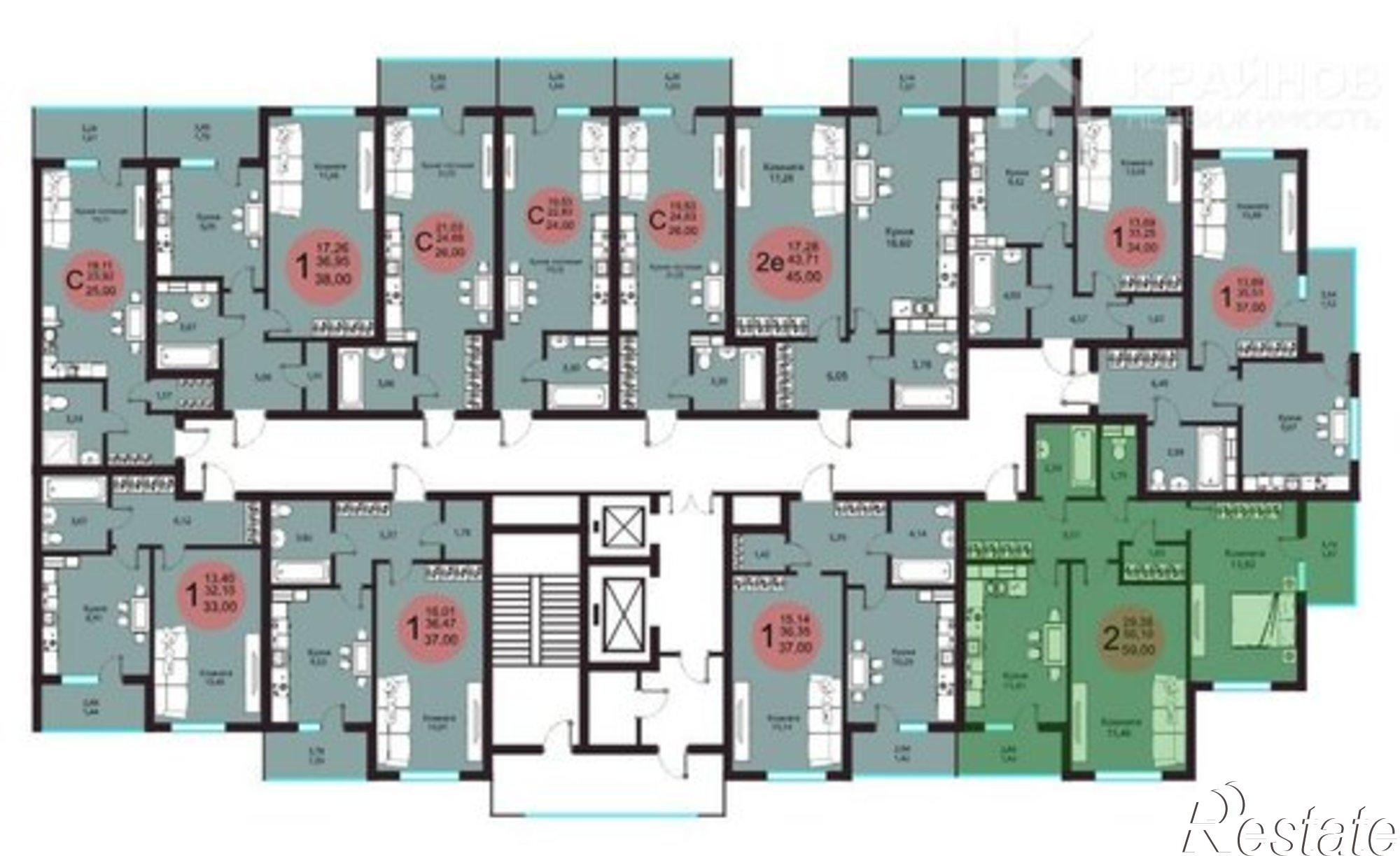 Купить квартиру за 4 400 000 рублей на Острогожская улица, 156/2