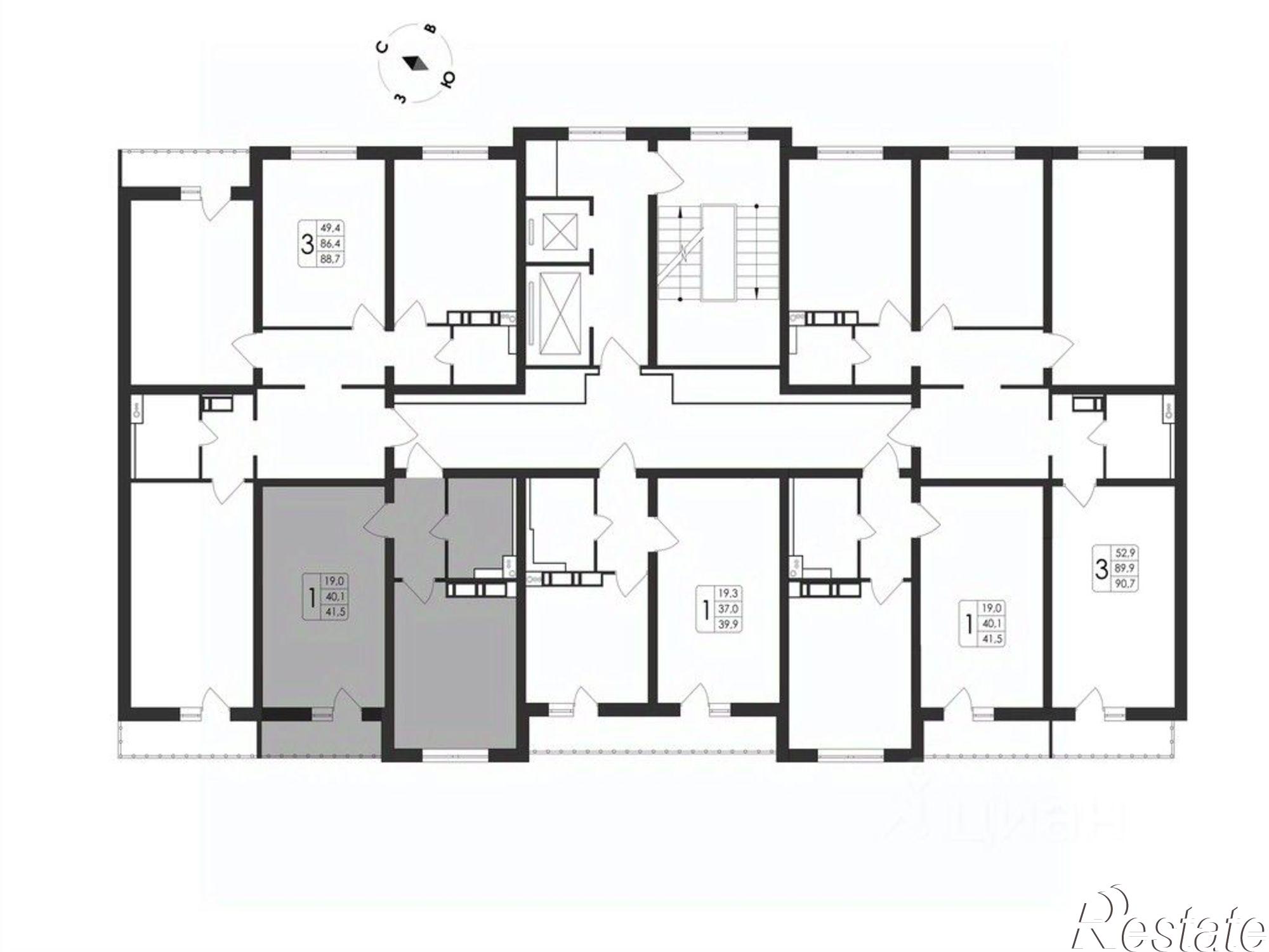 Купить квартиру за 6 990 550 рублей на проспект Патриотов, поз. 1