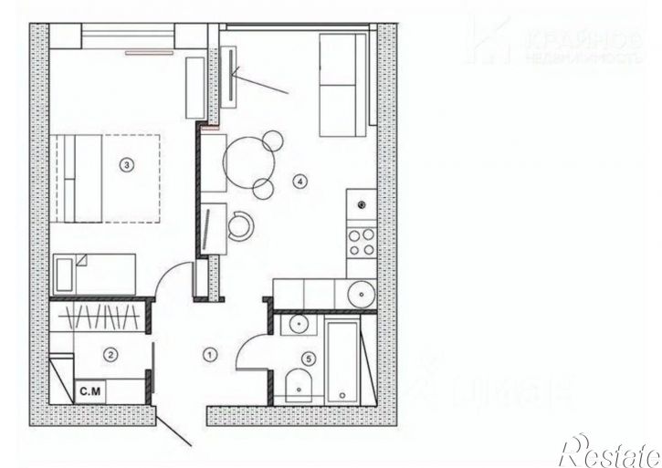 1-комн квартира улица Пирогова, 72А,  д. 72А
