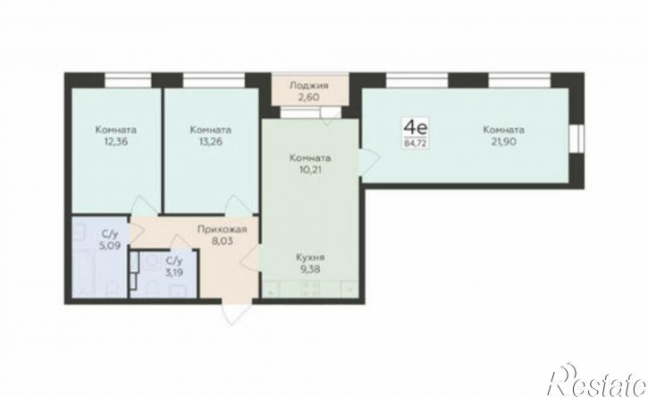 3-комн квартира в новом доме ул Матросова, 64А/2,  д. 64А/2