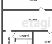 2-комн, 43кв м, этаж 5/5 Пеше-Стрелецкая улица, 127