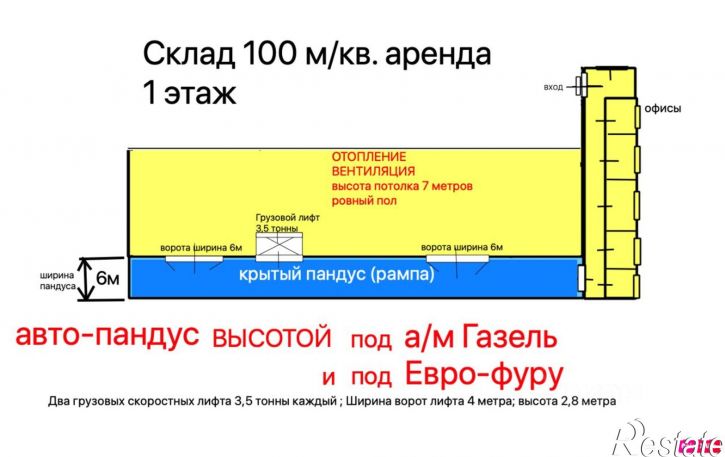 Склад улица Конструкторов, 60А/1,  д. 60А/1