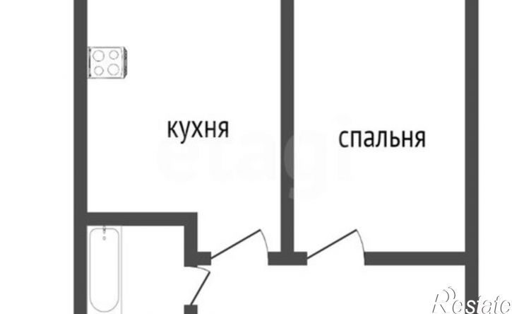 1-комн квартира улица Артамонова, 34/5,  д. 34/5