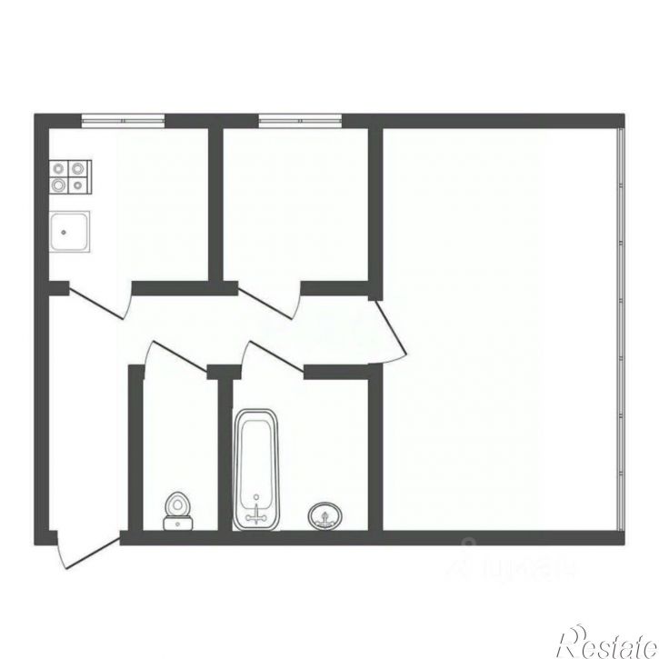 2-комн квартира улица Перевёрткина, 33,  д. 33