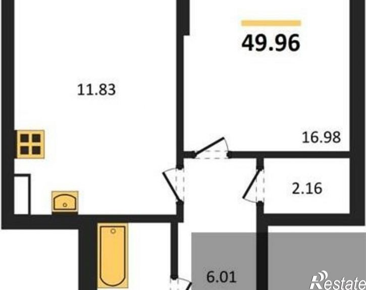 1-комн квартира Московский проспект, 132,  д. 132