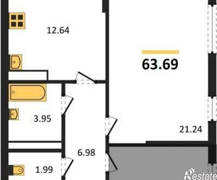 2-комн квартира Московский проспект, 132,  д. 132