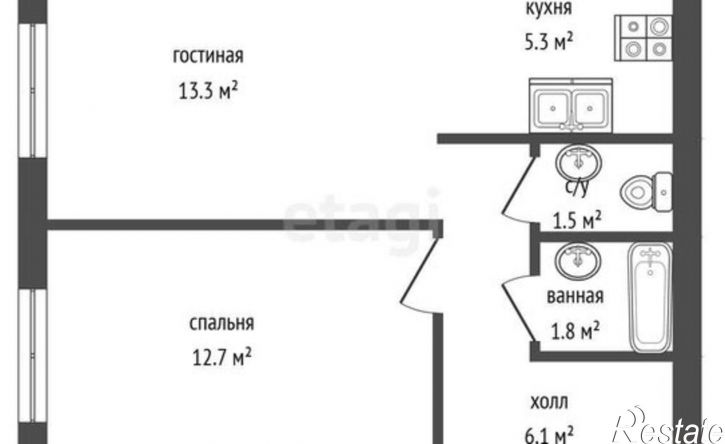 1-комн квартира улица Ломоносова, 114/17,  д. 114/17