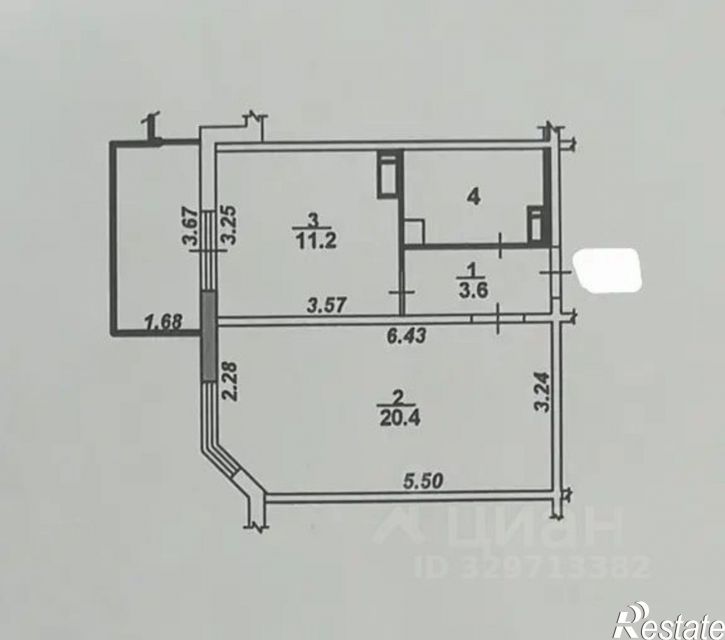 1-комн квартира ул Артамонова, 38д 1,  д. 38д 1,  к. 1