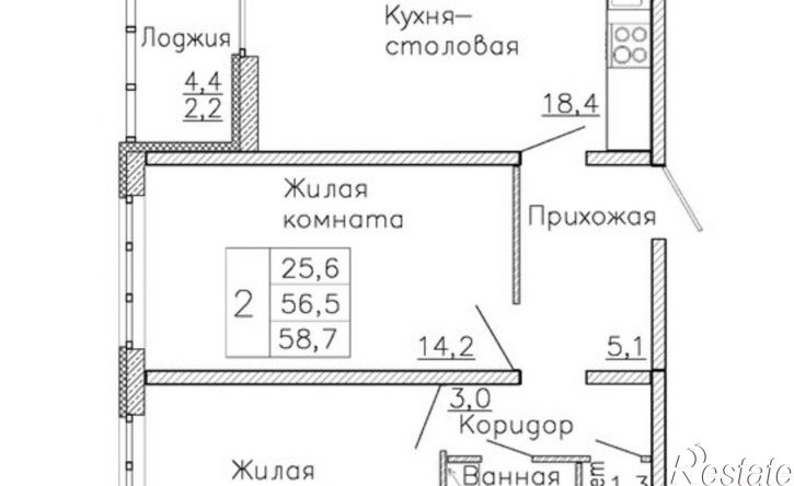 2-комн квартира в новом доме ул Федора Тютчева, 93/6,  д. 93/6