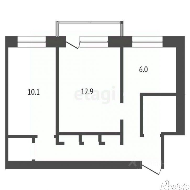 2-комн квартира ул Красных Зорь, 52,  д. 52