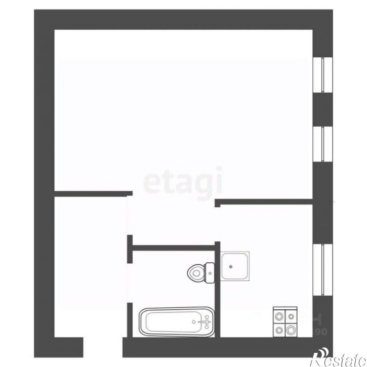 1-комн квартира улица 9 Января, 49,  д. 49