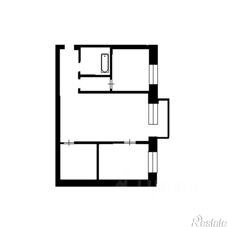 2-комн квартира улица Берёзовая Роща, 56А,  д. 56А