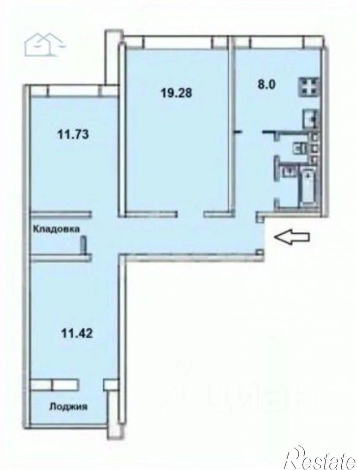 3-комн квартира ул Кропоткина, 11а,  д. 11а
