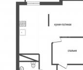 1-комн, 50кв м, этаж 25/26 ул Переверткина, 1/3