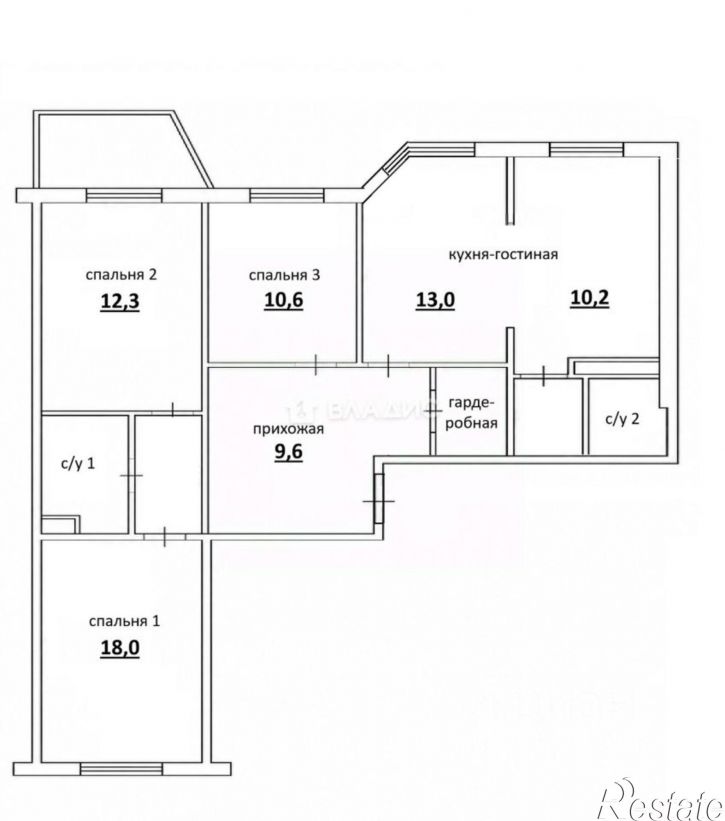 3-комн квартира ул Артамонова, 38д,  д. 38д