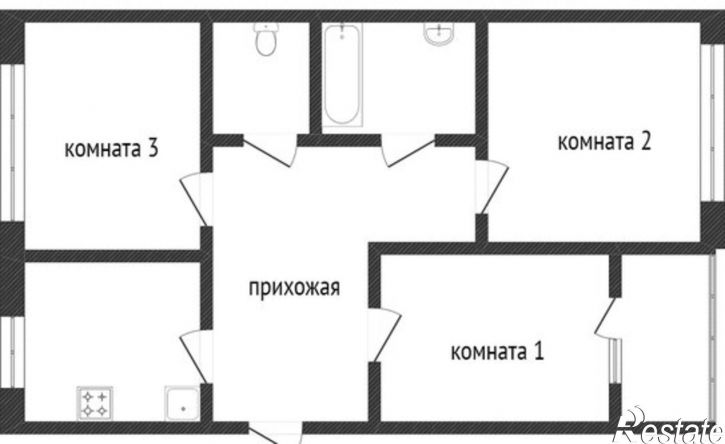3-комн квартира ул Димитрова, 136,  д. 136