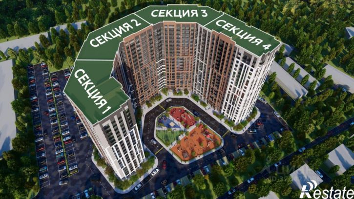 1-комн квартира в новом доме улица Богдана Хмельницкого, 53А,  д. 53А